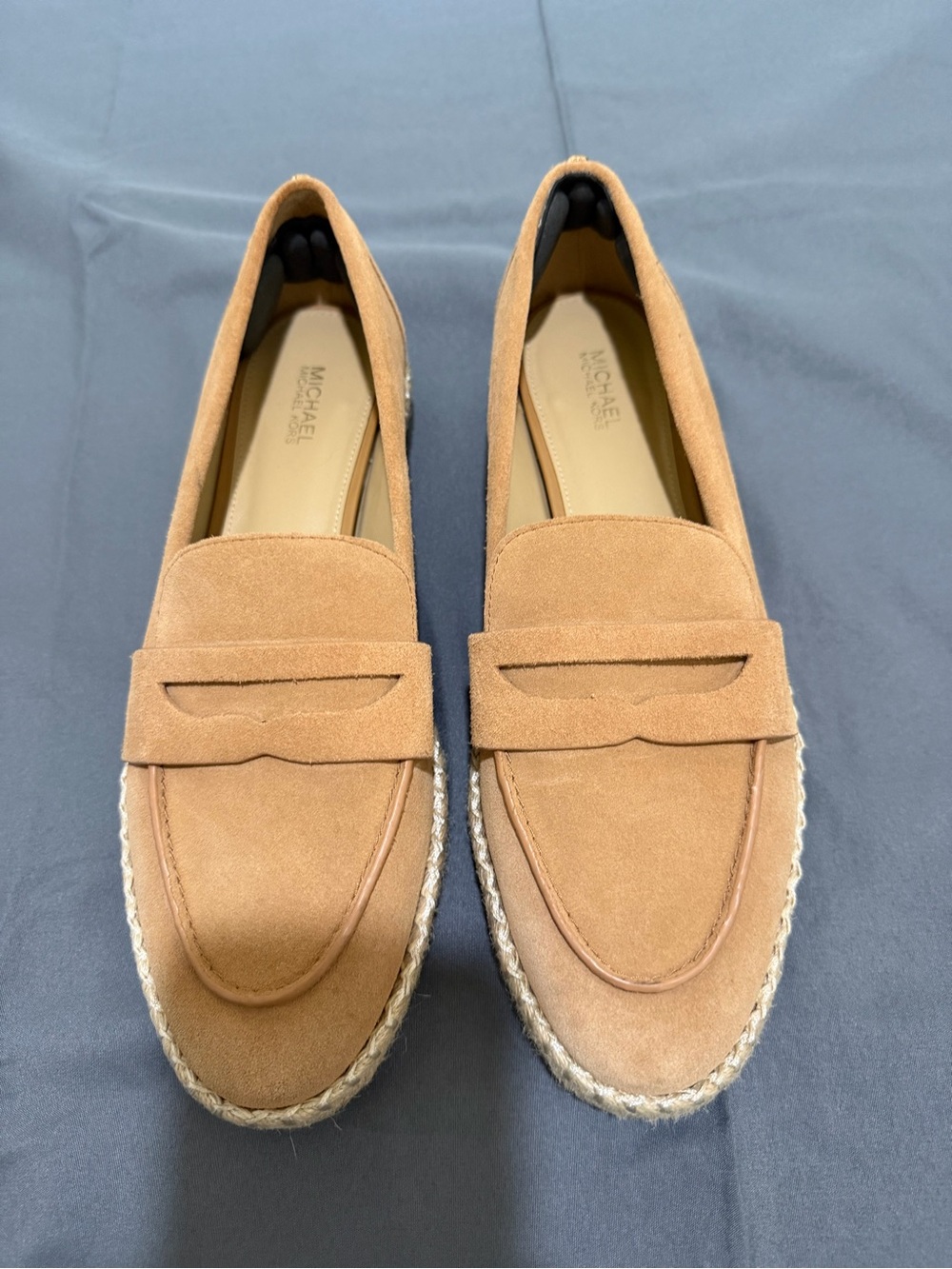 Michael Kors Camel Suede Espadrille Loafers